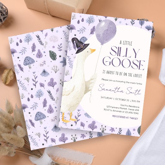 Kleine Alberne Gänsedusche Einladung