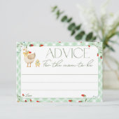 Kleine Alberne Gänsedusche für Mama Begleitkarte (Stehend Vorderseite)