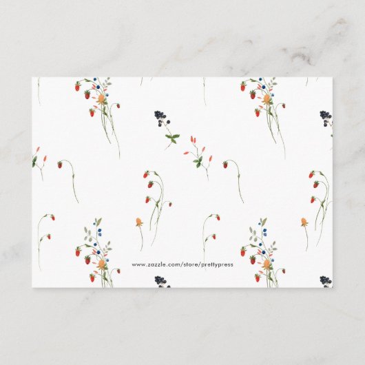 Kleine Alberne Gänsedusche für Mama Begleitkarte (Rückseite)