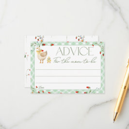 Kleine Alberne Gänsedusche für Mama Begleitkarte