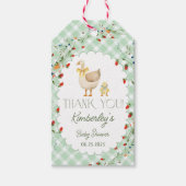 Kleine Alberne Gänsegeschlechtsneutrale Babydusche Geschenkanhänger (Vorderseite)