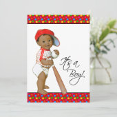 Kleine All Star Baby Dusche Einladung (Stehend Vorderseite)