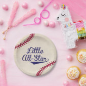 Kleine All-Star-Baseball-Baby-Duschpapier-Teller Pappteller (Party)