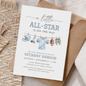 Kleine All Star Football Baby Dusche Einladung