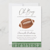 Kleine All Star Football Baby Dusche Einladung (Vorderseite)