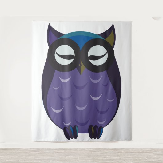 Kleine Alt-Eule-Tapisserie Wandteppich (Vorderseite)