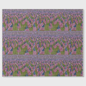 Kleine amerikanische Flaggen Geschenkpapier (Flach)