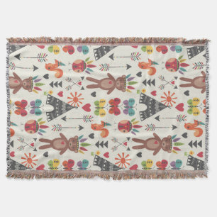 Kleine Amerikanische Ureinwohner werfen Blanket Decke