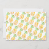 Kleine Ananas 1. Geburtstag Foto Einladung (Rückseite)