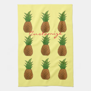 Kleine Ananas Thunder_Cove Geschirrtuch