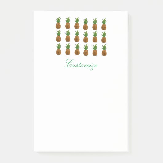 Kleine Ananas Thunder_Cove Post-it Klebezettel (Vorderseite)