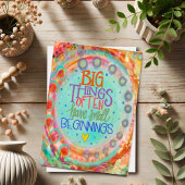 Kleine Anfänge Inspiration Hübsch Whimsical Karte