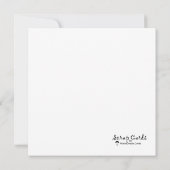 Kleine Anfänger Flachgrüßkarte (Rückseite)