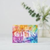 Kleine Anmerkung auf Geschenkkarte Ethereal Bloom Begleitkarte (Stehend Vorderseite)