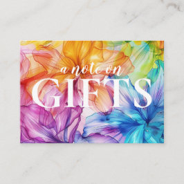 Kleine Anmerkung auf Geschenkkarte Ethereal Bloom Begleitkarte