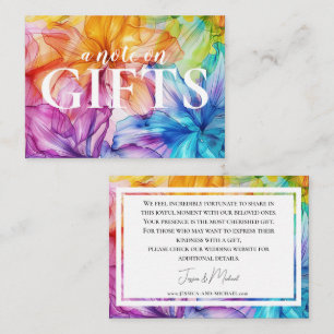 Kleine Anmerkung auf Geschenkkarte Ethereal Bloom Begleitkarte