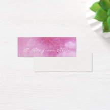 Kleine Anmerkungen mit rosa Aquarell u. weißer