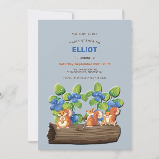 Kleine Ansammlung Einladung (Vorderseite)