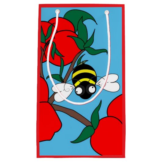 Kleine Apfelgeschenktasche Geschenktüte (Vorderseite)