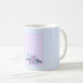 Kleine Aqua-Rose Kaffeetasse (VorderseiteRechts)