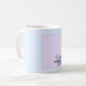 Kleine Aqua-Rose Kaffeetasse (Vorderseite Links)