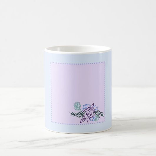 Kleine Aqua-Rose Kaffeetasse (Mittel)
