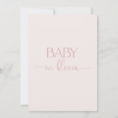 Kleine Arch Wildblume Babydusche Einladung (Rückseite)