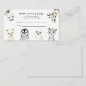 Kleine arktische Schätzung wie viele Socken-Karten Begleitkarte (Vorne/Hinten)