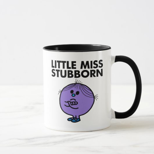 Kleine Arme Fräulein-Stubborn | gekreuzt Tasse (Rechts)