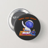 kleine Astronautenstudie Button (Vorne & Hinten)