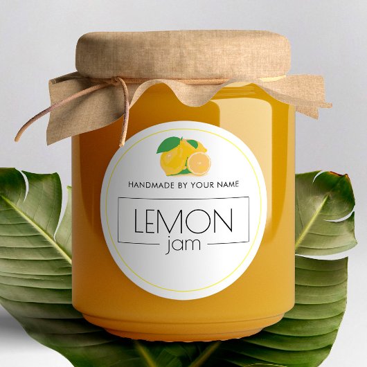 Kleine Aufkleber für das Label Lemon Jam