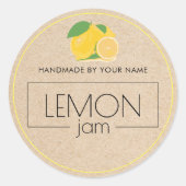 Kleine Aufkleber für das Label Lemon Jam (Vorderseite)