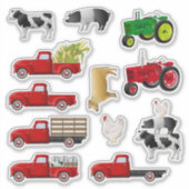 Kleine Aufkleber für den roten LKW (Vorderseite)