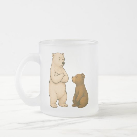 Kleine Augen, große Träume Mattglastasse (Links)