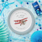 Kleine Aviator-Babydusche Pappteller (Party)
