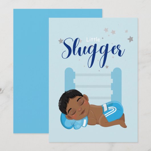 Kleine Baby-Announcement-Karte Ankündigung (Vorne/Hinten)