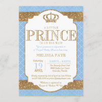 Kleine Baby-Blau-GoldBabyparty Prinz-Royal