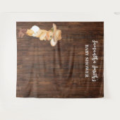 Kleine Baby Cowboy Western Babydusche Hintergrund Wandteppich (Vorderseite (Horizontal))