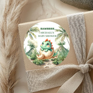 Kleine Baby Dino Aufkleber für bald schlüpfende Du