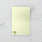 Kleine Baby Lambs auf Gelb Danke Karte (Innenseite)