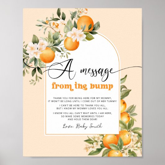 Kleine Babydusche aus der Süsse Poster (Vorne)