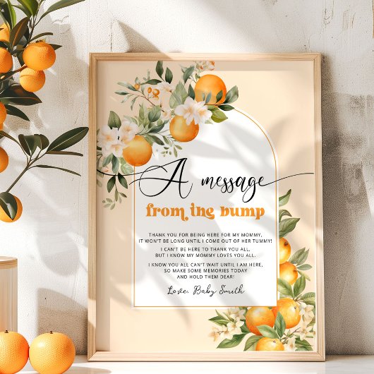 Kleine Babydusche aus der Süsse Poster