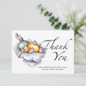 Kleine Babydusche Danke Karte (Stehend Vorderseite)