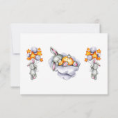 Kleine Babydusche Danke Karte (Rückseite)