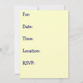 Kleine Babydusche Einladung (Rückseite)