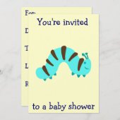 Kleine Babydusche Einladung (Vorne/Hinten)