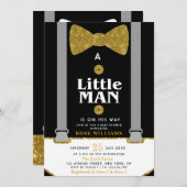 Kleine Babydusche Einladung (Vorne/Hinten)