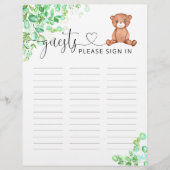 Kleine Babydusche Gäste bitte anmelden (Vorderseite)