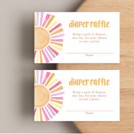 Kleine Babydusche - Gewinnkarten Begleitkarte