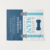 Kleine Babydusche, Navy, Baby Blue Wandteppich (Vorderseite (Horizontal))